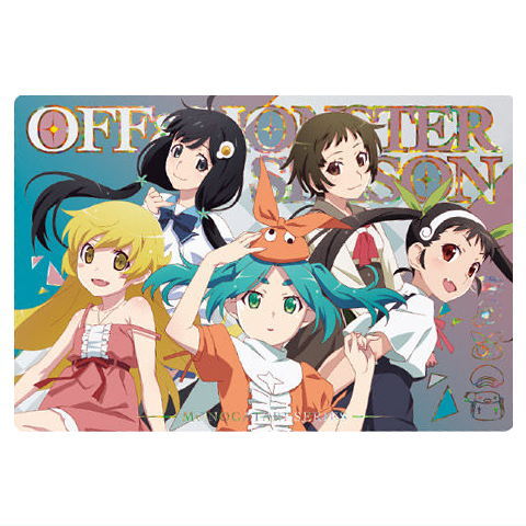 Monogatari Series Off & Monster Season Wafers [6.Ononoki & Araragi & Sengoku & Oshino & Hachikuji (special card) (holo foil stamping)]
