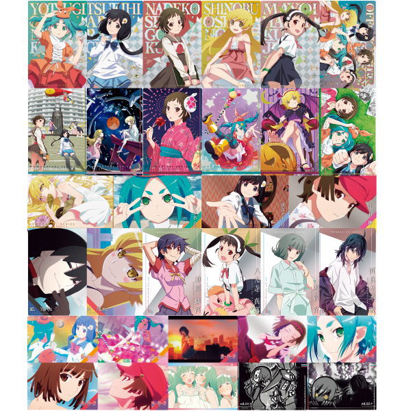 Monogatari Series Off & Monster Season Wafers [All 32 type set (Full Complete)]