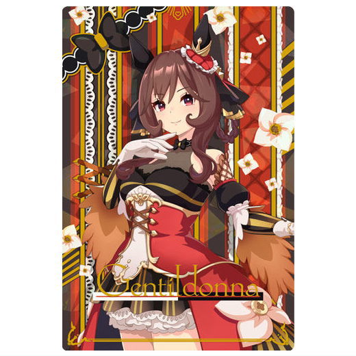 Umamusume Pretty Derby Twin Wafer 8th R [4.Gentildonna: Character card (competition uniform)]