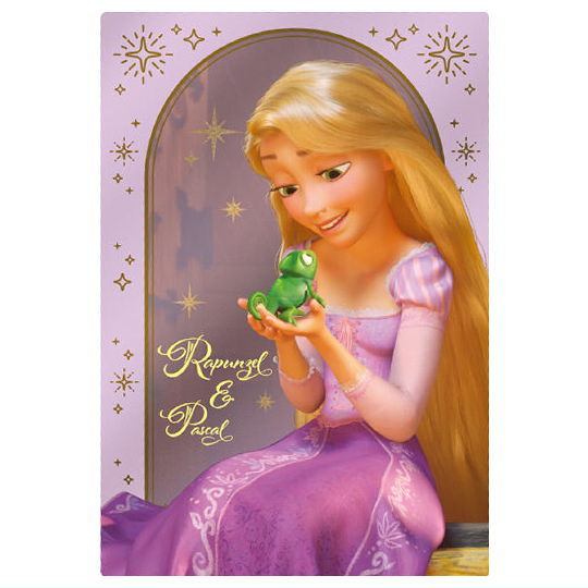 Disney Characters Wafer [29.Rapunzel & Pascal (Character Art Card)]