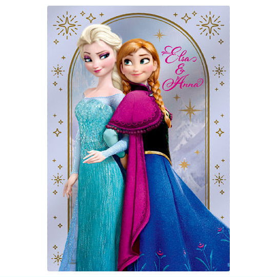 Disney Characters Wafer [30.Anna & Elsa (Character Art Card)]