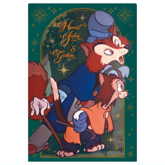 Disney Characters Wafer [33.Honest John & Gideon (Character Art Card)]
