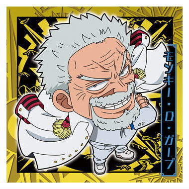 Niforamtion ONE PIECE Pirate Sticker Wafer LOG.11 [5.Monkey D. Garp(Rare)]