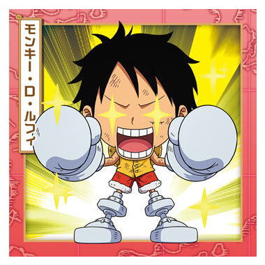 Niforamtion ONE PIECE Pirate Sticker Wafer LOG.11 [8.Monkey D. Luffy(Normal)]