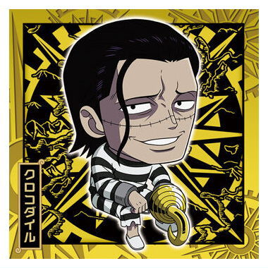 Niforamtion ONE PIECE Pirate Sticker Wafer LOG.11 [13.Crocodile(Rare)]