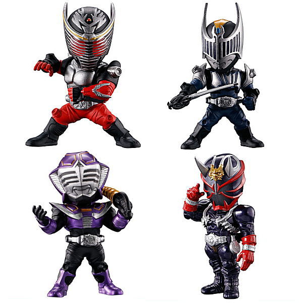 CONVERGE MOTION Kamen Rider Part.6 [Assorted 4 type set (1.(33) Kamen Rider Ryuki/2.(34) Kamen Rider Knight/4.(36) Kamen Rider Ouja/6.(38) Kamen Rider Hibiki)]