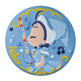Ojamajo Doremi embroidery can badge with biscuit [3.Aiko Seno (Apprentice Uniform)]