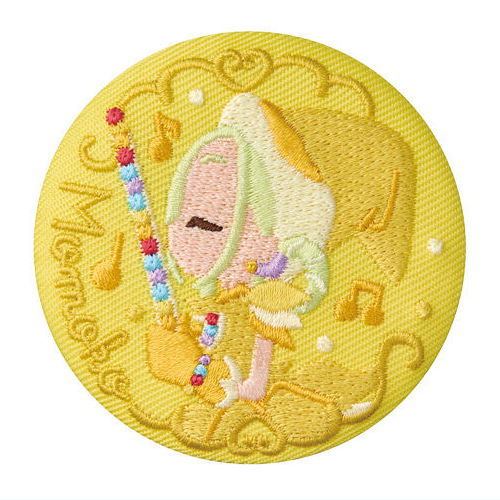 Ojamajo Doremi embroidery can badge with biscuit [5.Momoko Asuka]