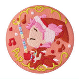 Ojamajo Doremi embroidery can badge with biscuit [7.Pop Harukaze (Apprentice Uniform)]