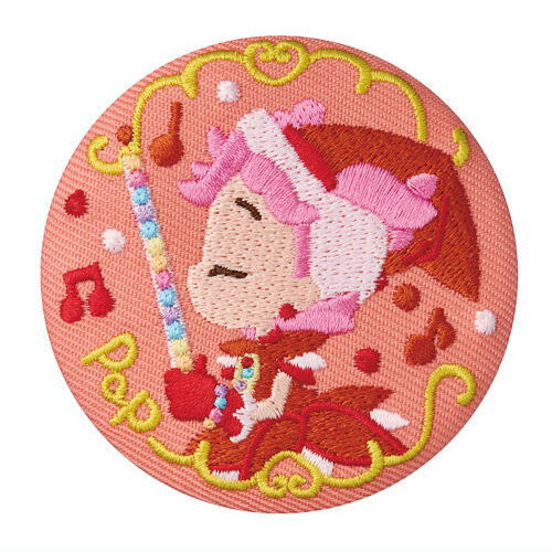 Ojamajo Doremi embroidery can badge with biscuit [7.Pop Harukaze (Apprentice Uniform)]