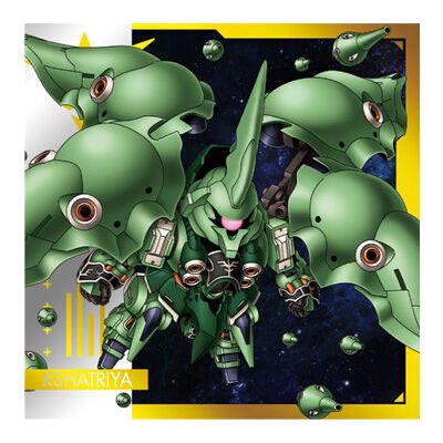 Niforamtion Mobile Suit Gundam Sticker Wafer vol.2 Transcendent Spirit [6.Kshatriya(rare)]
