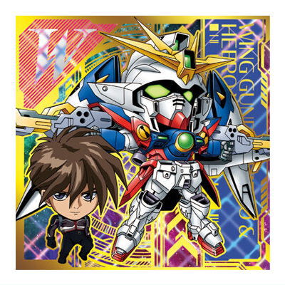 Niforamtion Mobile Suit Gundam Sticker Wafer vol.2 Transcendent Spirit [16.Wing Gundam Zero & Heero Yuy(ultra rare)]