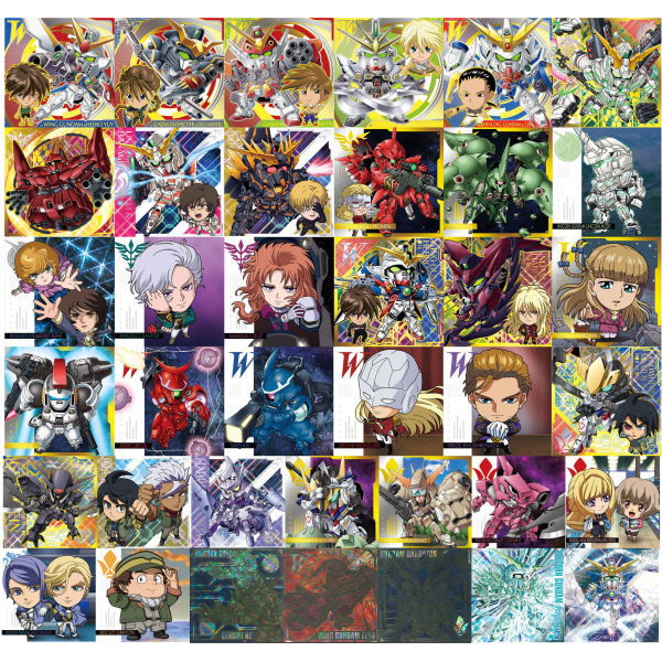 Niforamtion Mobile Suit Gundam Sticker Wafer vol.2 Transcendent Spirit [All 38 type set including secret (Full Complete)]