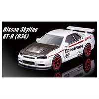 Majorette Minicar Prime Model Japanese Historic Racing Edition [4.NISSAN SKYLINE GT-R R34 (White)]