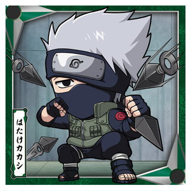 Niforamtion NARUTO Shippuden Ninkai Seal Wafer vol.4 [6.Kakashi Hatake (Normal)]