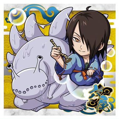 Niforamtion NARUTO Shippuden Ninkai Seal Wafer vol.4 [19.Rokubi x Utakata (Rare)]