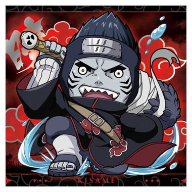 Niforamtion NARUTO Shippuden Ninkai Seal Wafer vol.4 [24.Kisame Hoshigaki (Super rare)]