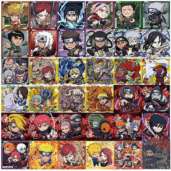 Niforamtion NARUTO Shippuden Ninkai Seal Wafer vol.4 [All 36 type set(Full Complete)]