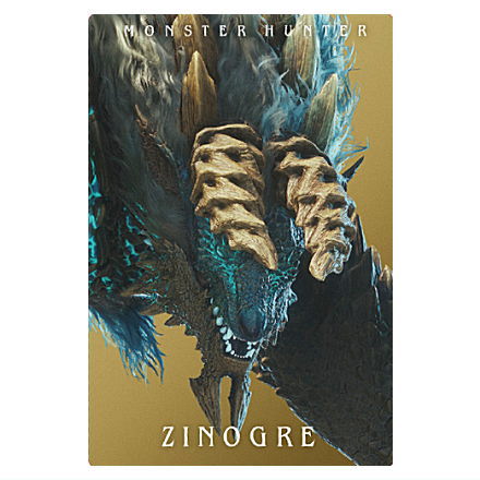 Monster Hunter 20th Anniversary Card Wafer [26.Zinogre (Monster Card)]