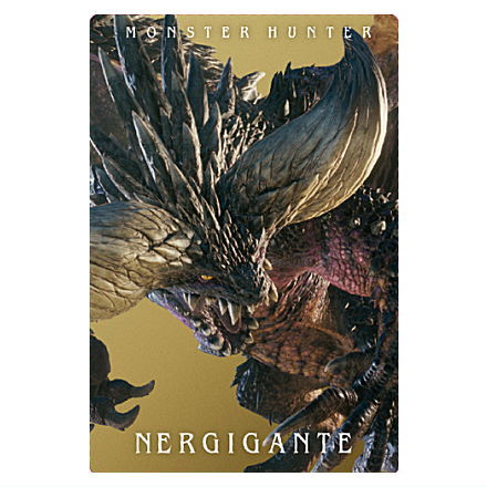 Monster Hunter 20th Anniversary Card Wafer [32.Nergigante (Monster Card)]