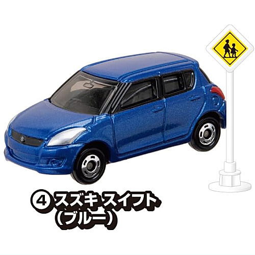 Tomica Road Sign Set Part.15 [4.Suzuki Swift (Blue)]