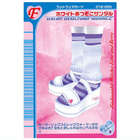 Osharemajo Love and Berry Twin Wafer [32.White Atsuzoko Sandals (F)]