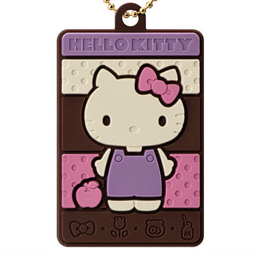 Sanrio Characters Charapaki with Rubber Mascot Ver. [1.Hello Kitty]