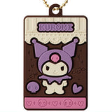 Sanrio Characters Charapaki with Rubber Mascot Ver. [4.Kuromi]