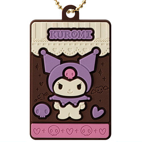 Sanrio Characters Charapaki with Rubber Mascot Ver. [4.Kuromi]