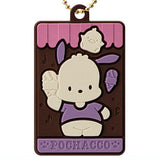 Sanrio Characters Charapaki with Rubber Mascot Ver. [6.Pochacco]