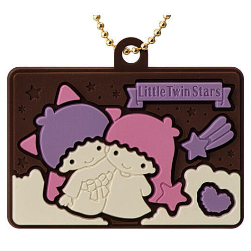 Sanrio Characters Charapaki with Rubber Mascot Ver. [8.Little Twin Stars]