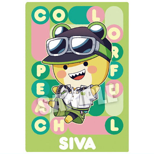 Colorful peach Wafer Part.2 [16.Siva (deformed illustration card)]