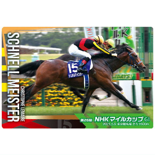 Thoroughbred Horse Collection Twin Wafers [12.Schnell Meister 26th NHK Mile Cup (GI)]