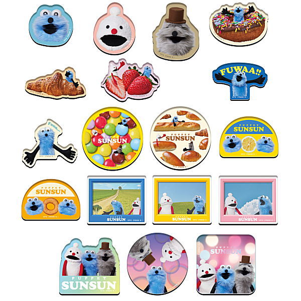 PUPPET SUNSUN Chara Magnets [All 18 type set(Full Complete)]