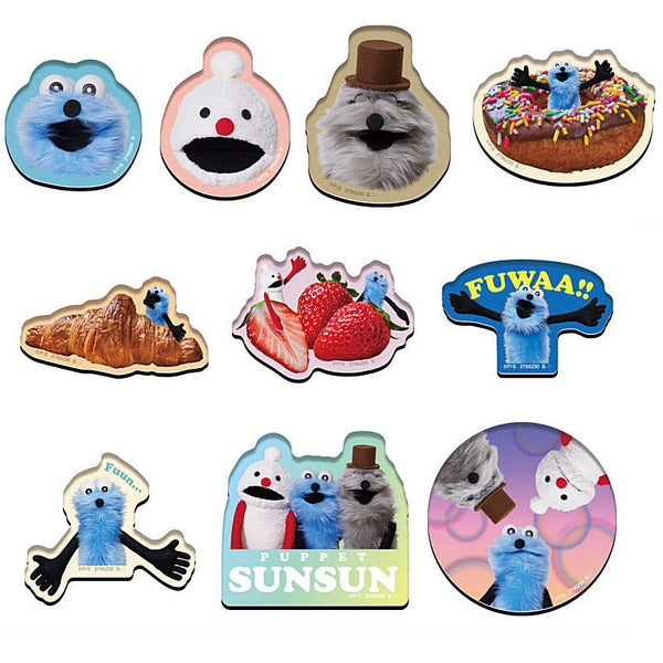 PUPPET SUNSUN Chara Magnets [Assorted 10 type set (1.2.3.4.5.6.7.8.16.17)]