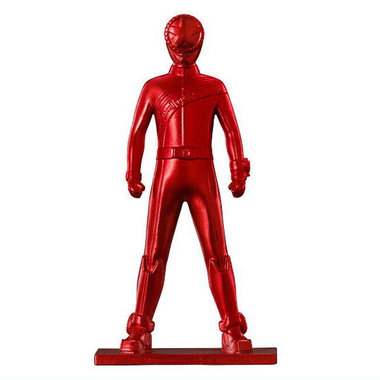 Super Sentai Chocolate snack with figure [2.Bun Red (Normal color: Red)]