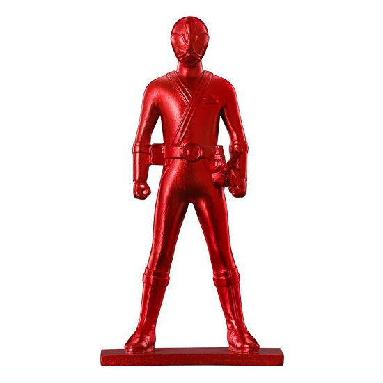Super Sentai Chocolate snack with figure [6.Shinken Red (Normal color: Red)]