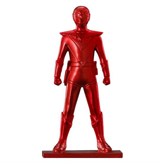Super Sentai Chocolate snack with figure [13.Red Hawk (Normal color: Red)]