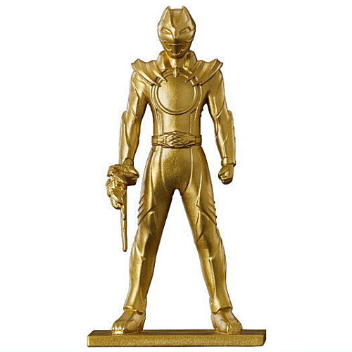 Super Sentai Chocolate snack with figure [17.GozyuWolf (Rare color version: Gold)]