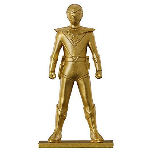 Super Sentai Chocolate snack with figure [29.Red Hawk (Rare color version: Gold)]