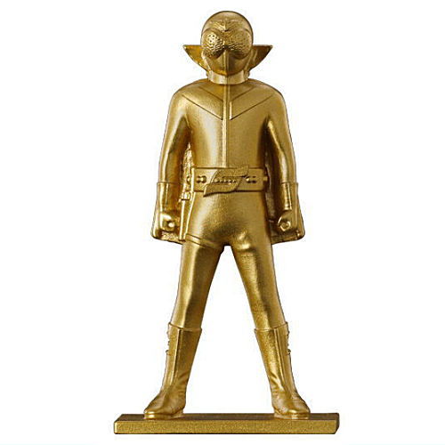 Super Sentai Chocolate snack with figure [31.Akarenger (Rare color version: Gold)]