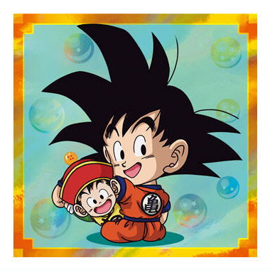 Dragon Ball Super Warrior Seal Wafer Super Gekitotsu no senshitachi [22.Son Gokou & Son Gohan (God Rare)]