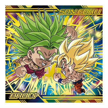 Dragon Ball Super Warrior Seal Wafer Super Gekitotsu no senshitachi [28.Son Gokou VS Broly (Geki God Rare)]