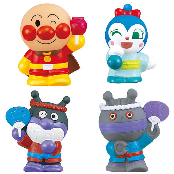 Atsumare Anpanman P84 [Assorted 4 type set (1.Anpanman/5.Kokin-chan/7.Baikinman/8.Dadandan)]