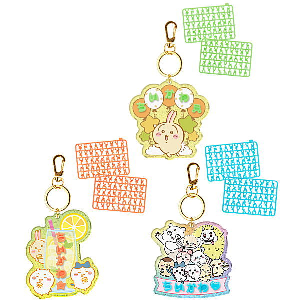 Chiikawa Pachi Pachi Deco Name [Assorted 3 type set (3.Usagi/6.Lemonade/7.Minna)]