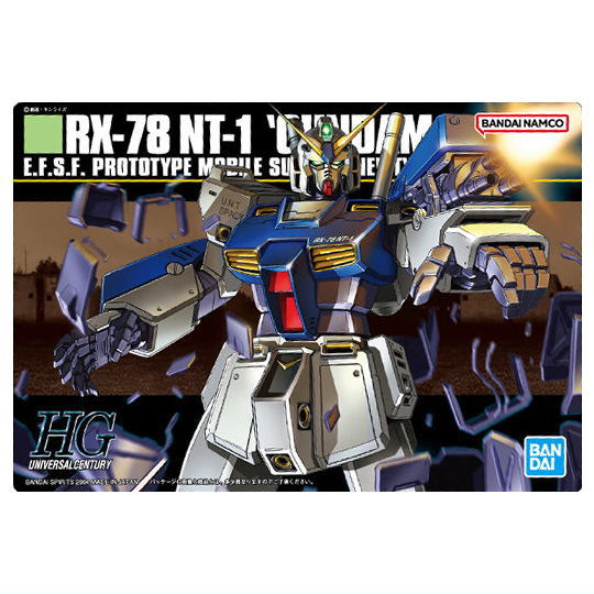 GUNDAM Gunpla Package Art Gummy Part.2 [21.(306)Gundam NT-1 (Metallic Card)]