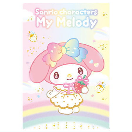 Sanrio Characters Wafer 10 Ichigo Shinbun 50th anniversary Minnade Oiwai [3.My Melody (50th)(Character card)]