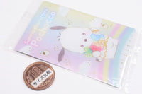 Sanrio Characters Wafer 10 Ichigo Shinbun 50th anniversary Minnade Oiwai [5.Pochacco (50th)(Character card)]