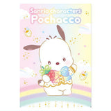 Sanrio Characters Wafer 10 Ichigo Shinbun 50th anniversary Minnade Oiwai [5.Pochacco (50th)(Character card)]