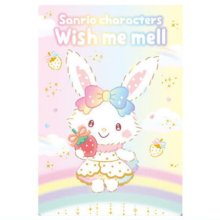 Sanrio Characters Wafer 10 Ichigo Shinbun 50th anniversary Minnade Oiwai [11.Wish me mell (50th)(Character card)]